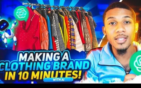 Creating a Clothing Brand with AI In Less Than 10 Minutes