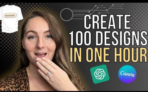 How To Create 100 T-Shirt Designs In 1 Hour For FREE With Canva + ChatGPT