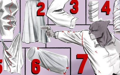 How to Shade Clothes Digital Art - Types Of Clothing Fold